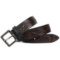 Premium Embossed Genuine Leather Belt Stylish Vintage Designer Belt