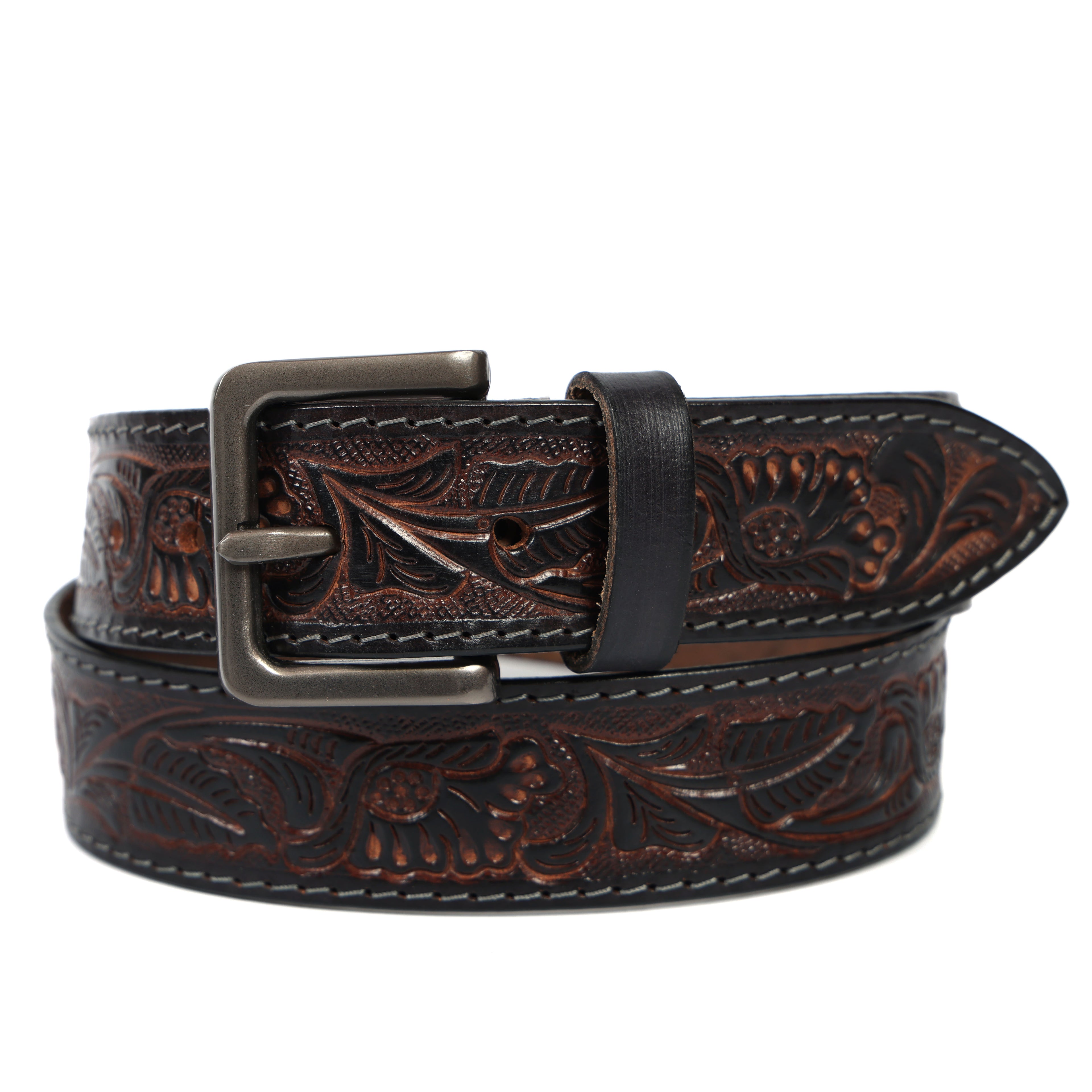 Premium Embossed Genuine Leather Belt Stylish Vintage Designer Belt