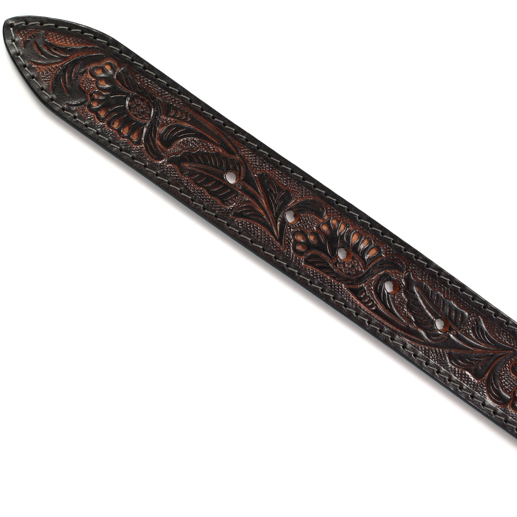 Premium Embossed Genuine Leather Belt Stylish Vintage Designer Belt