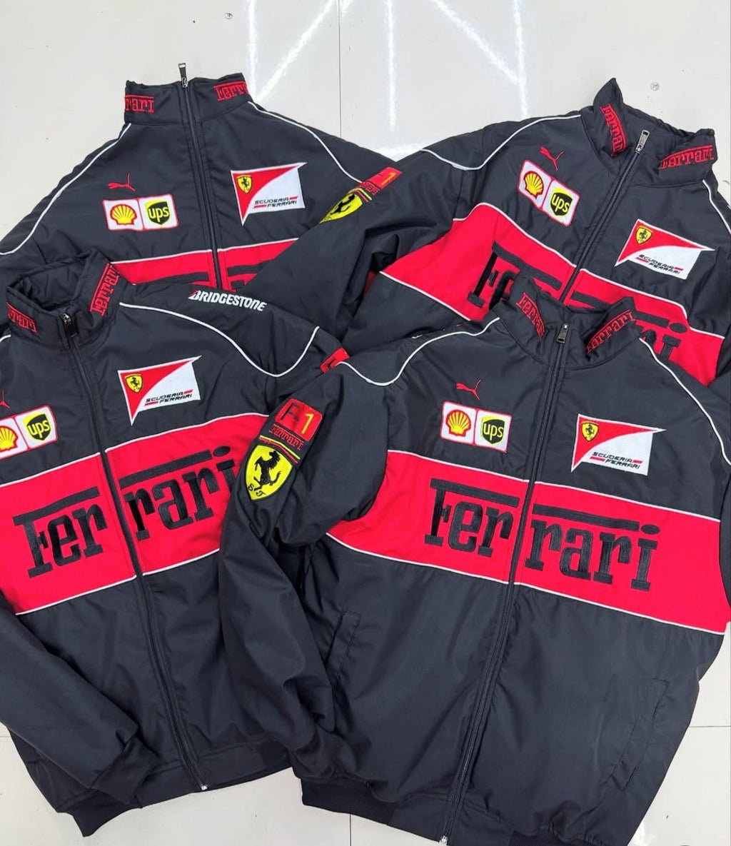 Ferrari F1 Racing Black Jacket